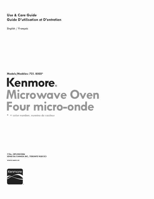 Kenmore Microwave Oven 721_8502-page_pdf